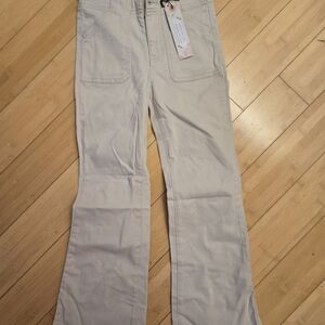 Light Gray Flared Pants